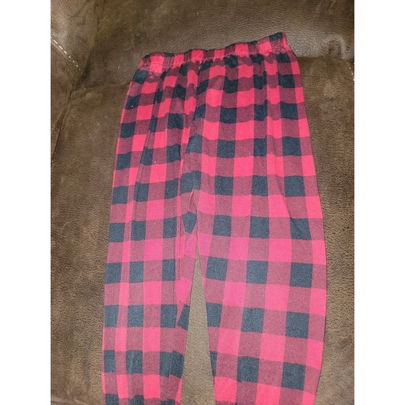 Btween holiday Christmas red buffalo plaid outfit top leggings size 10 - Picture 4 of 5